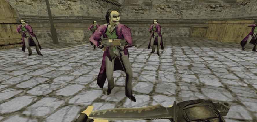 Модели персонажа Joker в Counter-Strike 1.6 с винтовками