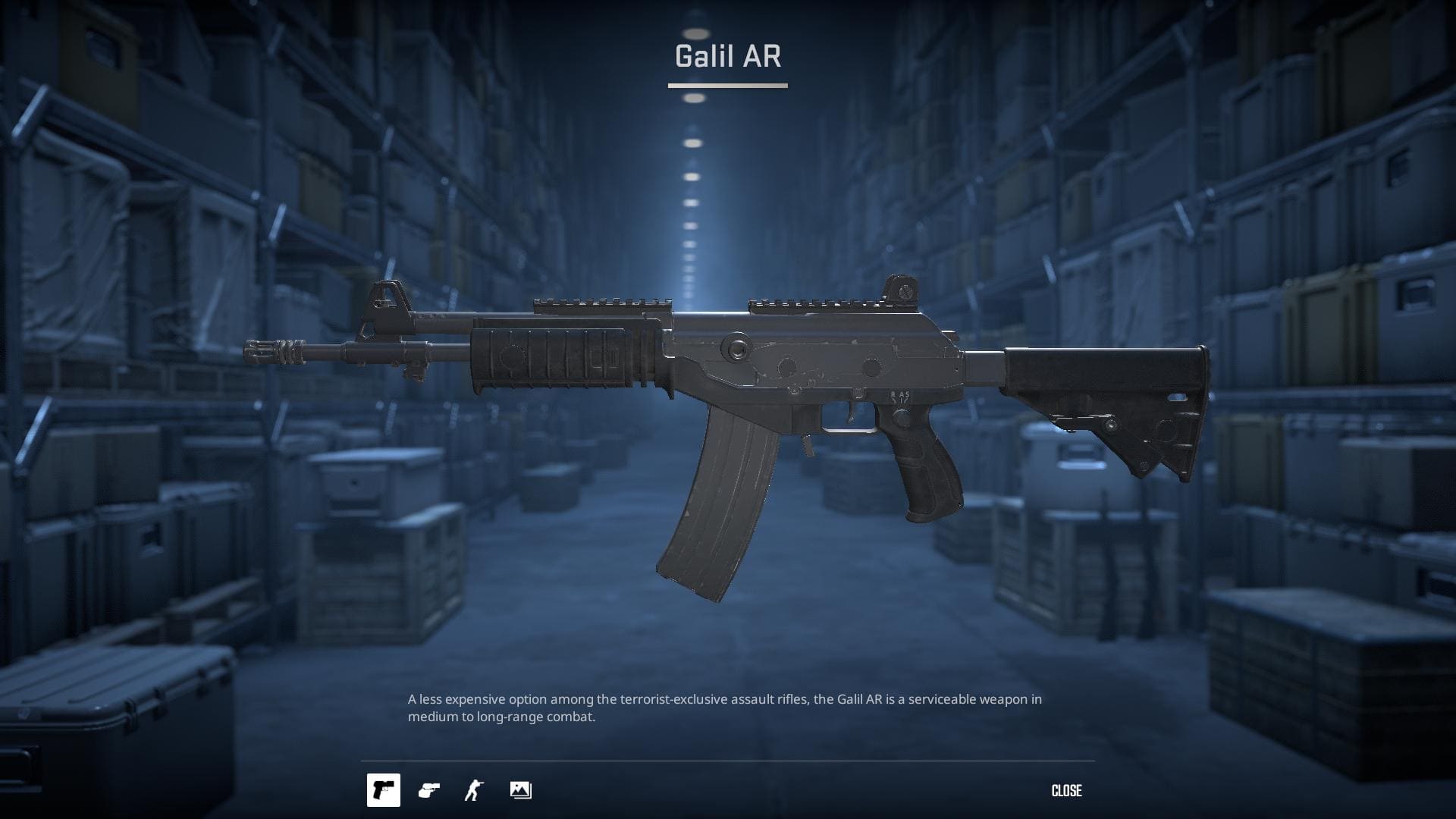 Image of the default Galil AR rifle skin in Counter-Strike 2.