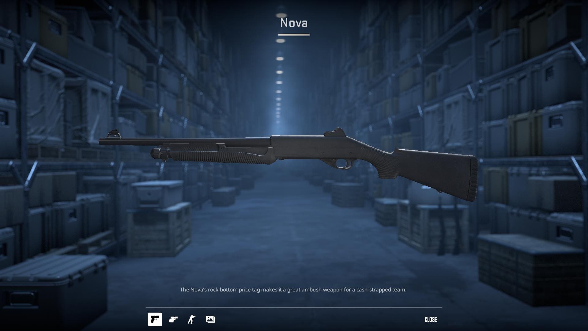 Image of the default Nova shotgun skin in Counter-Strike 2.