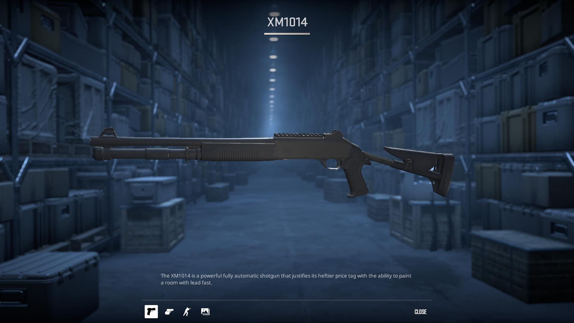 Image of the default XM1014 shotgun skin in Counter-Strike 2.