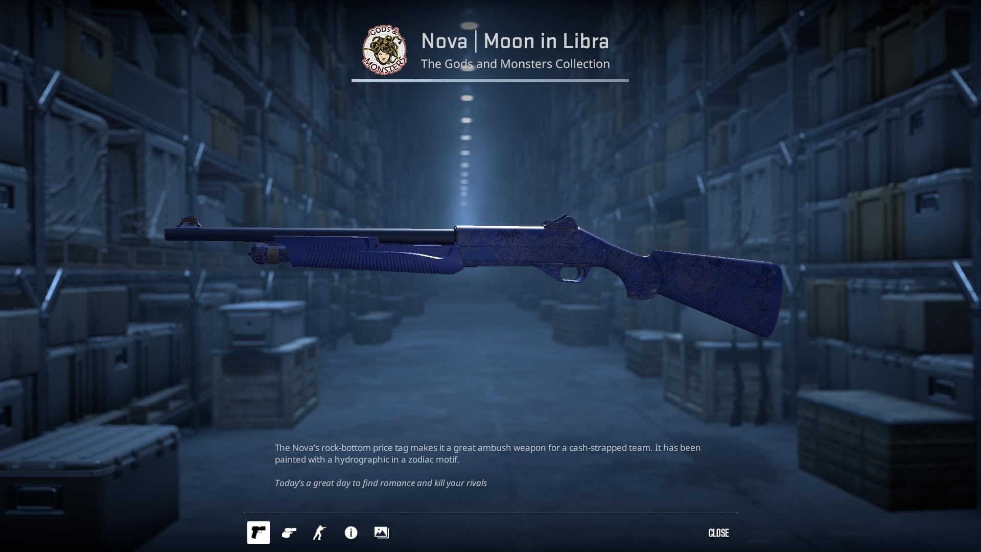 Nova Moon in Libra skin from the Gods and Monsters Collection in Counter-Strike 2.